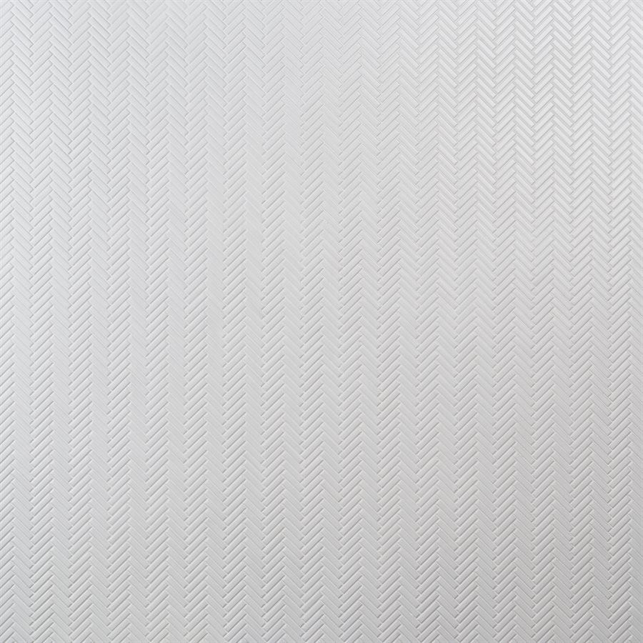 Motek White Matte Herringbone - Series - Capitol Glass Tile